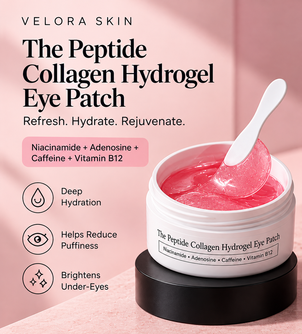 VELORA Peptide Collagen Hydrogel Eye Patches