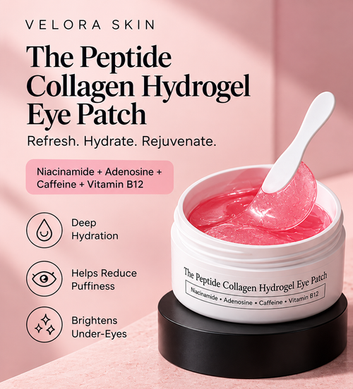 VELORA Peptide Collagen Hydrogel Eye Patches
